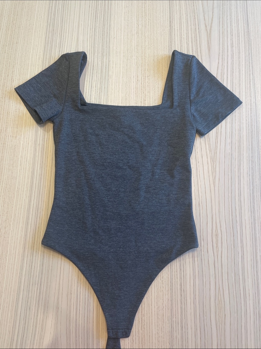 Dark heathered grey aritzia body suit